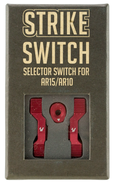 Strike Industries Strike Switch 60/90 Degree Red Aluminum Ambidextrous Safety Selector
