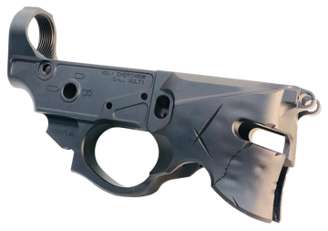 Sharps Bros Overthrow SBLR07 Stripped Lower AR-15 Multi-Caliber Black Hardcoat Anodized 7075-T6 Aluminum