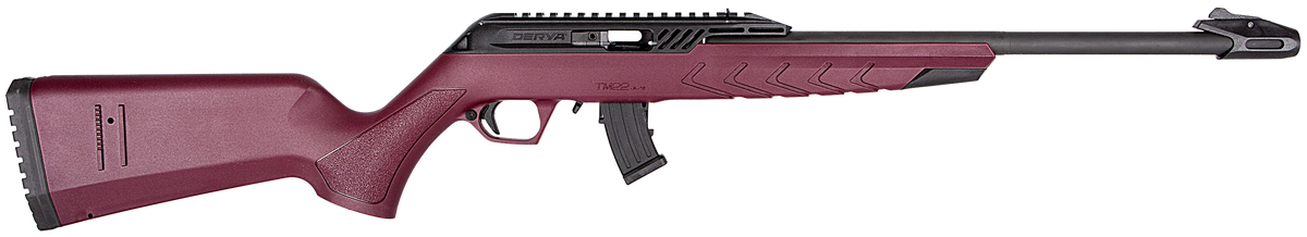 Derya Firearms TM22 Standard 22 LR 18" 10+1 Semi-Auto Rifle - Black Cherry