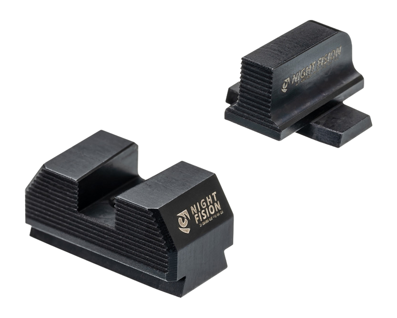 Night Fision Optics Ready Stealth Sight Set for Sig Sauer P365 - .240"/.238" Square Notch - Black