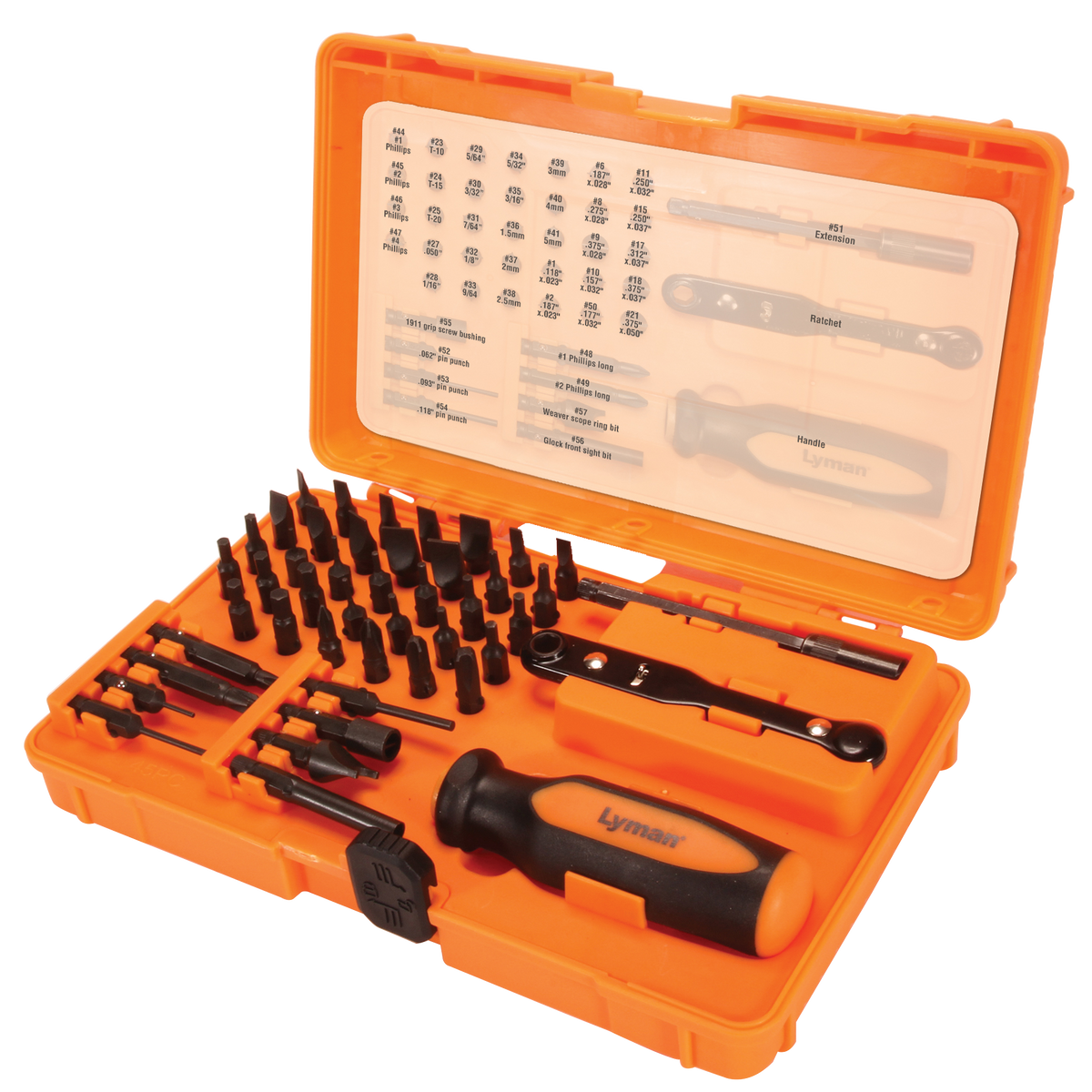 Lyman 7991360 Master Gunsmith Tool Kit 45-Piece Universal