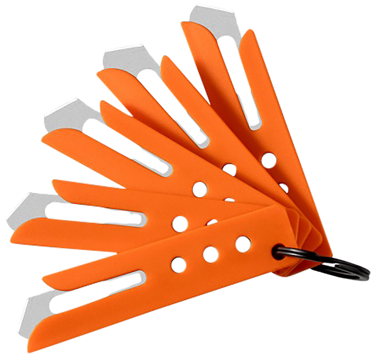 Hogue Expel Blade Guard Orange Nylon 5-Pack - #60 High Carbon Steel Blades & Key Ring