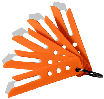 Hogue Expel Blade Guard Orange Nylon 5-Pack - #60 High Carbon Steel Blades & Key Ring