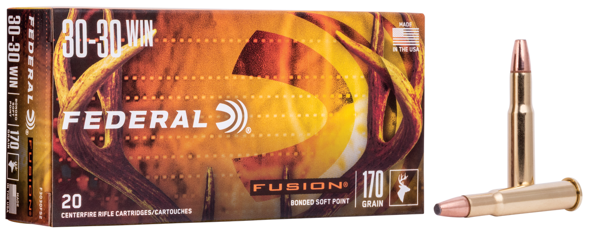 Federal Fusion 30-30 Win 170gr Bonded Soft Point 20rd - Box or Case