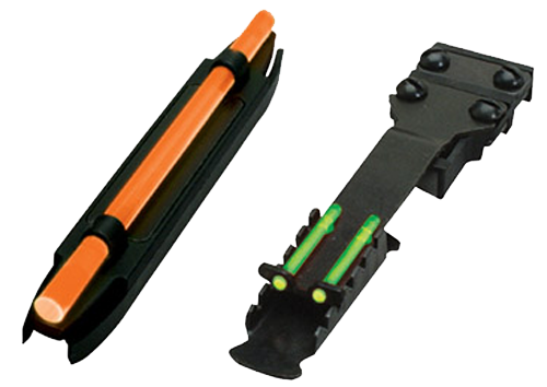 Hiviz C4001 C-Series Magnetic Turkey/Deer Shotgun Sight Set - Orange/Green LitePipe