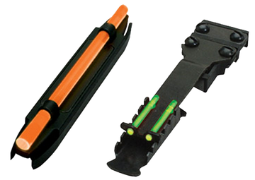 Hiviz C4001 C-Series Magnetic Turkey/Deer Shotgun Sight Set - Orange/Green LitePipe