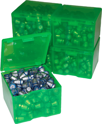 MTM Case-Gard CAST116 Cast Bullet Box 2-Pack Clear Green Polypropylene - 200 9mm Bullets