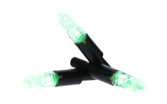 NAP Thunderglo Illuminated Nock Crossbow Green Half Moon - 3 Pack