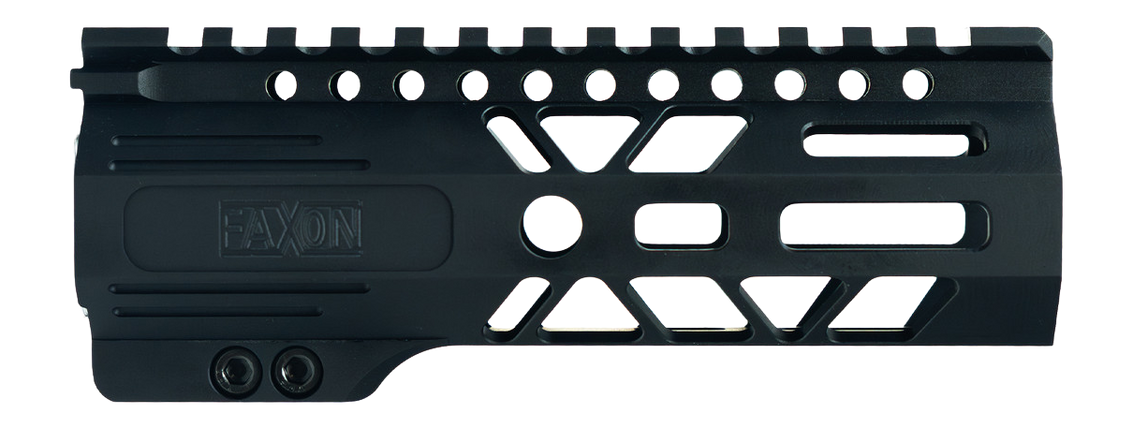 Faxon Firearms Streamline ALM M-LOK 6" AR-15 Handguard - 6061 Aluminum - Black