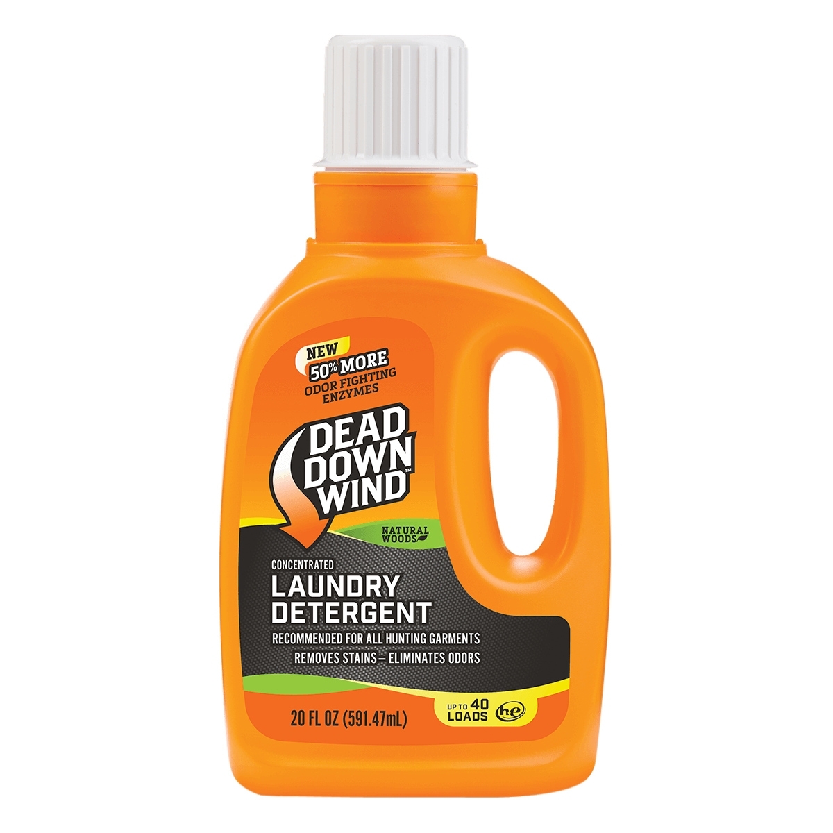 Dead Down Wind Laundry Detergent Odor Eliminator Natural Woods Scent 20 oz Jug