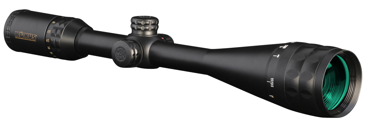 Konus 7274 KonusPro-Plus 6-24x50mm AO 1" Tube Riflescope - Matte Black