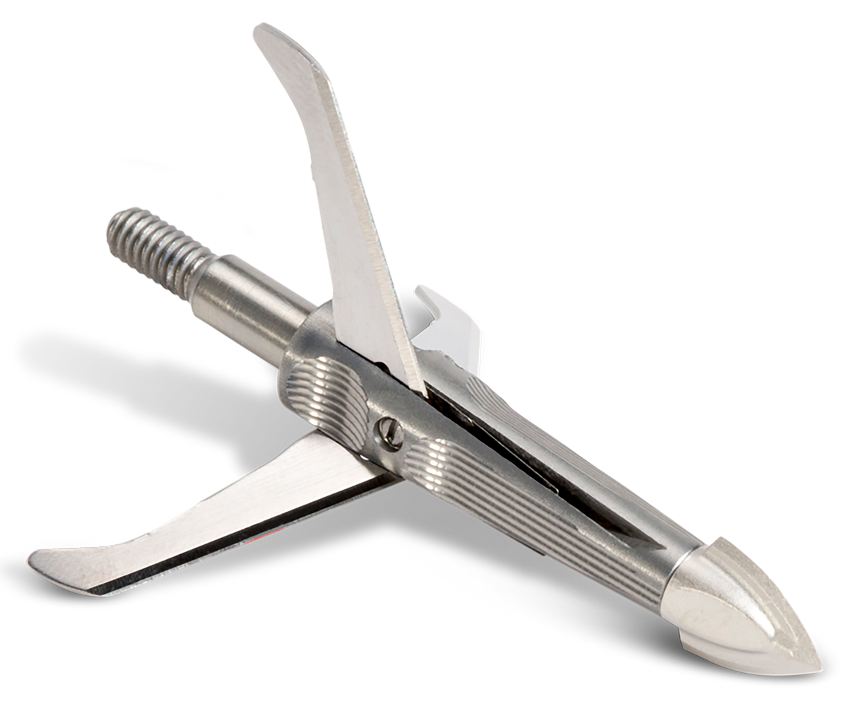 NAP Spitfire Maxx 100gr Mechanical Broadhead 1-3/4" Cut On Contact 3-Pack Silver