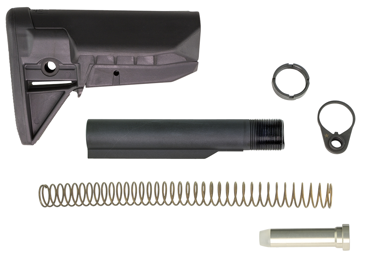 Bravo BCMGunfighter Mod 0 SOPMOD Stock Kit Black Polymer AR-15