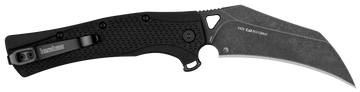 Kershaw 1423 Dawnstar 3.5" Folding Hawkbill Plain BlackWash 8Cr13MoV Tactical Knife