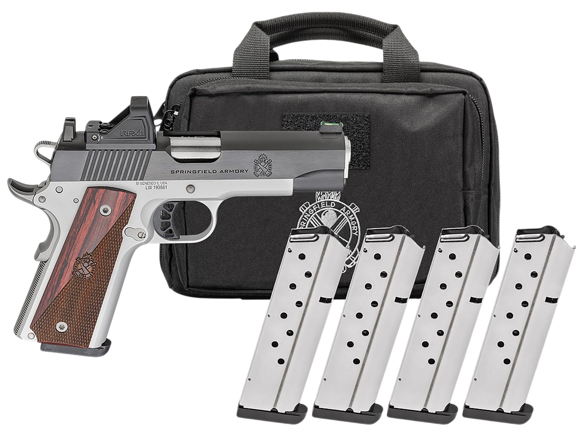 Springfield Armory 1911 Ronin AOS 9mm Luger 4.25" 9+1 Semi-Auto Pistol - Gear Pac