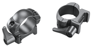 Weaver Mounts 49325 Lever Lok 1" Medium Matte Black Steel 2-Piece Top Mount Scope Rings