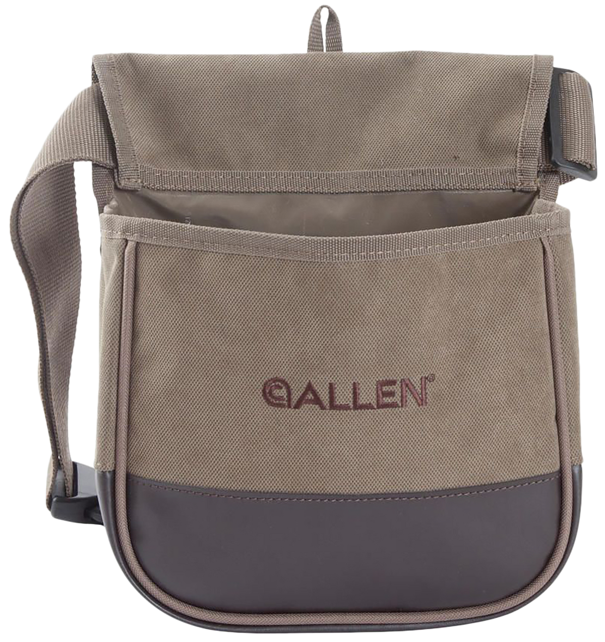 Allen 2306 Select Double Compartment Shell Carrier - Tan Canvas Belt Loop/Clasp