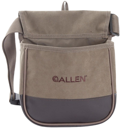 Allen 2306 Select Double Compartment Shell Carrier - Tan Canvas Belt Loop/Clasp