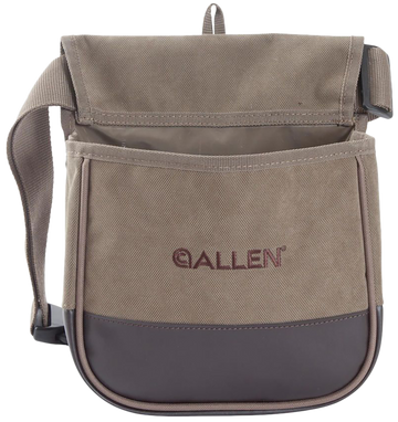 Allen 2306 Select Double Compartment Shell Carrier - Tan Canvas Belt Loop/Clasp