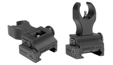 Samson Quick Flip A2 Front Sight Gas Block Extended Height AR-15 Black Hardcoat Anodized