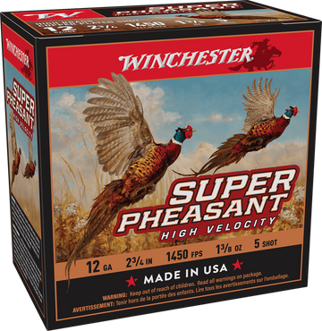 Winchester Ammo Super Pheasant High Velocity High Brass 12 Gauge 2.75" 1-3/8 oz #5 Shot - Box or Case