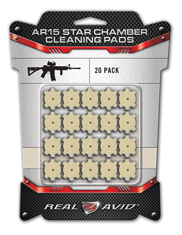 Real Avid Star Chamber Cleaning Pads 223 Rem/5.56x45mm NATO Wool 20-Pk