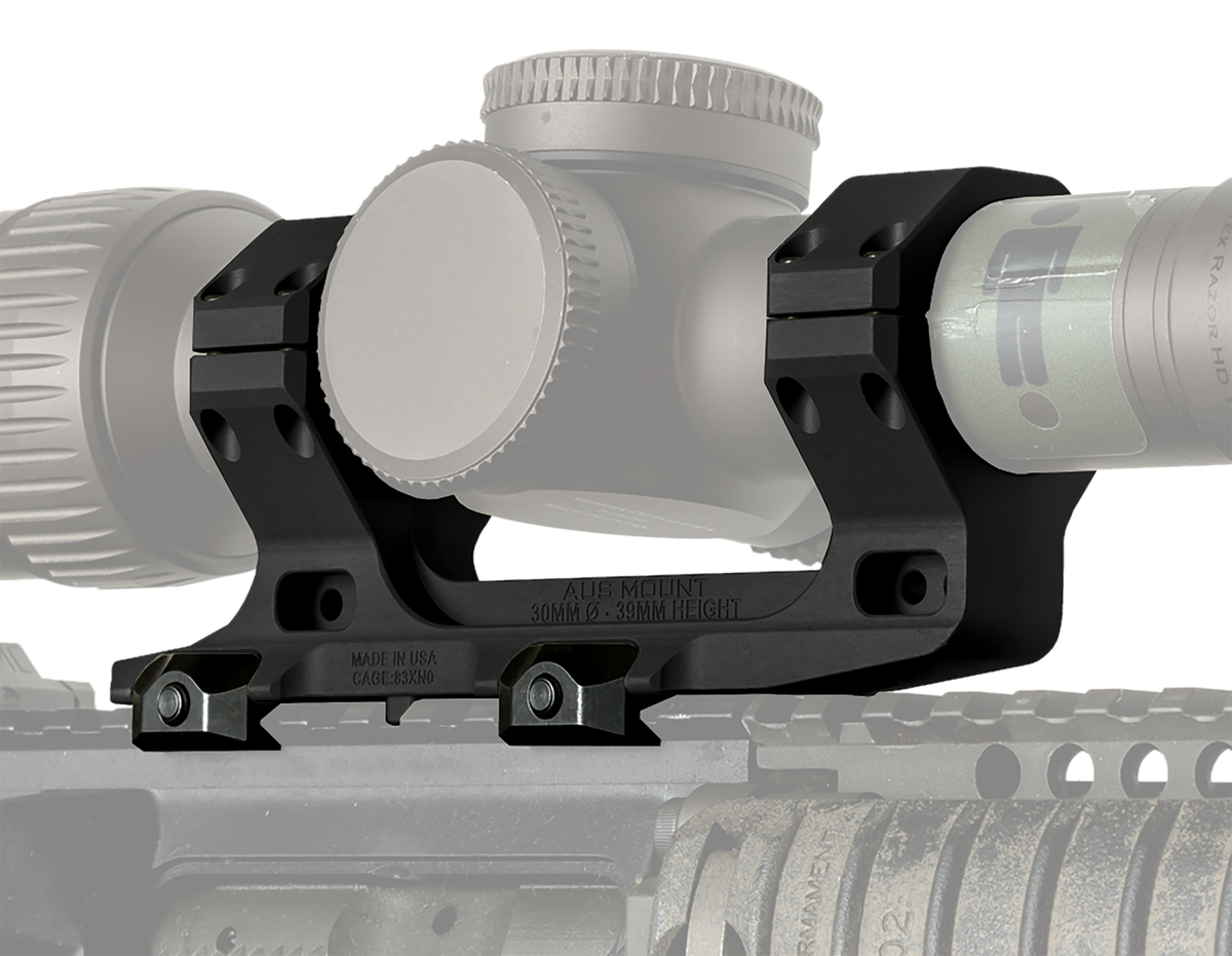 Reptilia AUS 30mm Optic Mount 1.54" Black 7075-T6 Aluminum - Mil-Spec 1913 Picatinny