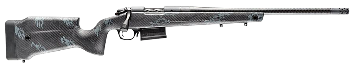 Bergara Rifles B-14 Crest 22-250 Rem 20" 5+1 Bolt-Action Rifle - Sniper Gray Cerakote Carbon Fiber