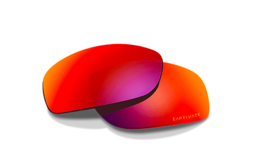 Wiley X P-17RM Twisted CAPTIVATE Polarized Red Mirror Lens Polycarbonate Safety Glasses