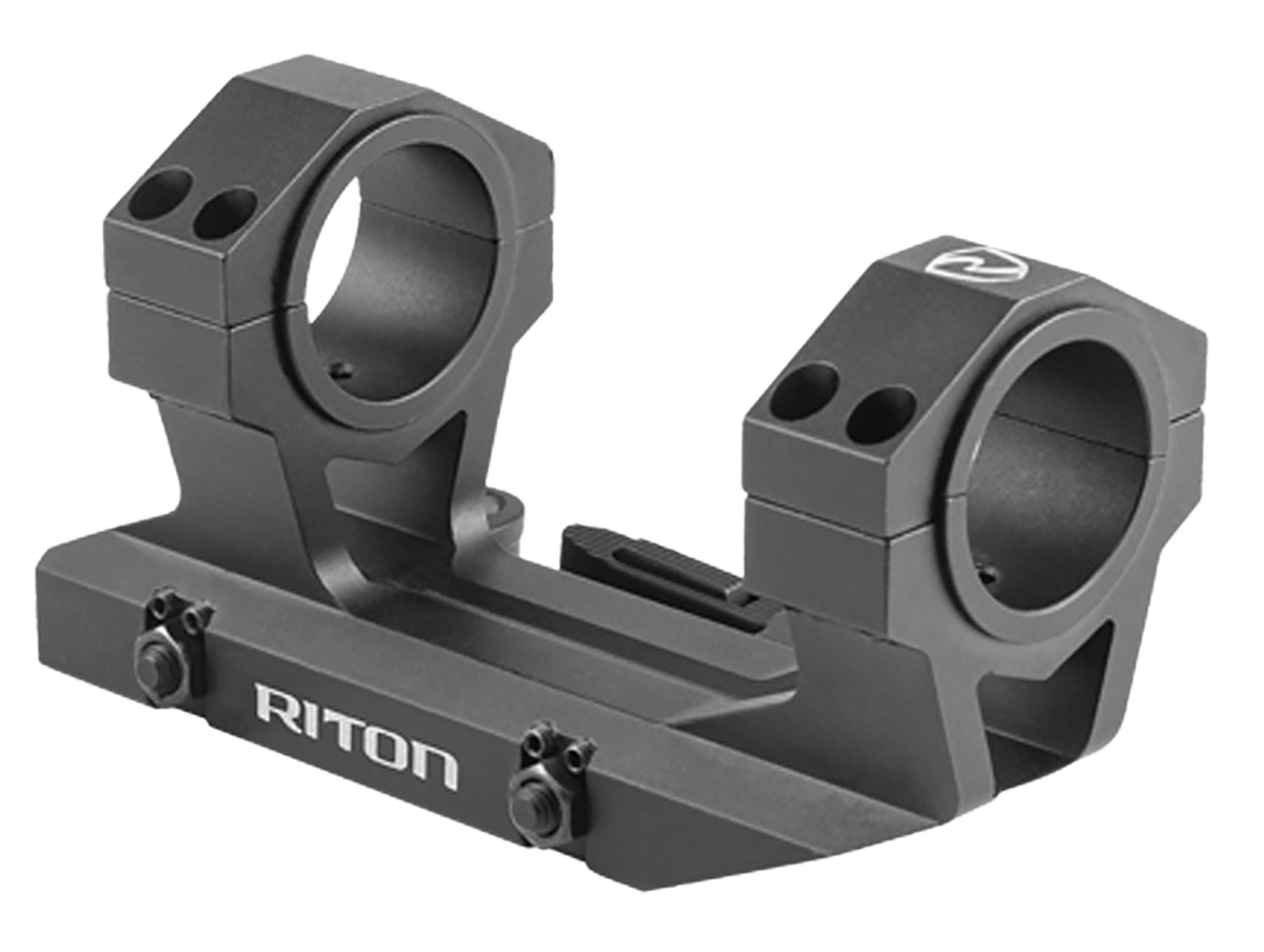 Riton Optics X34QD 34mm Cantilever QD Scope Mount/Ring Combo - Black Anodized Aluminum
