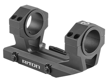 Riton Optics X34QD 34mm Cantilever QD Scope Mount/Ring Combo - Black Anodized Aluminum
