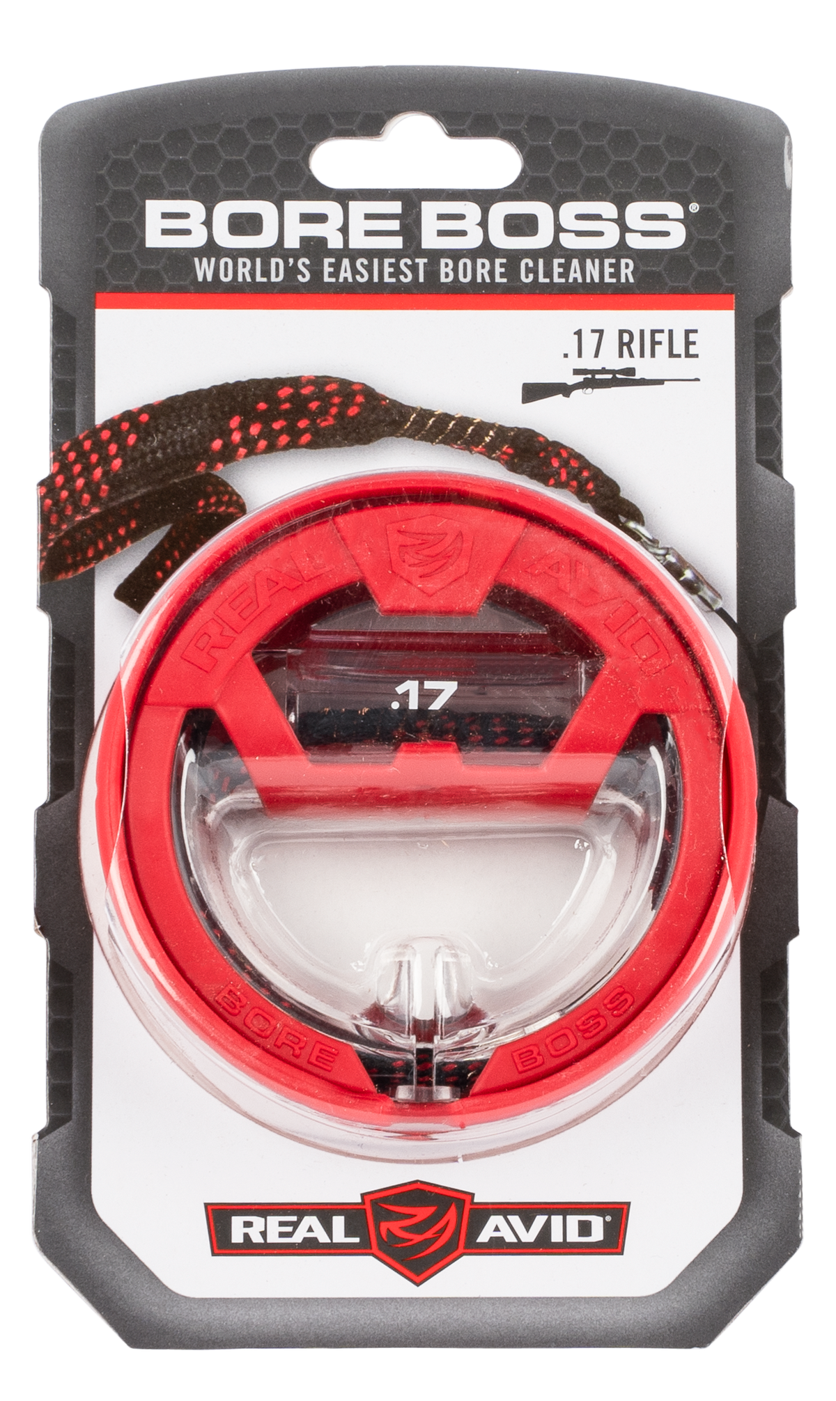 Real Avid Bore Boss .17 Cal 32" Bronze Bristle Bore Cleaner