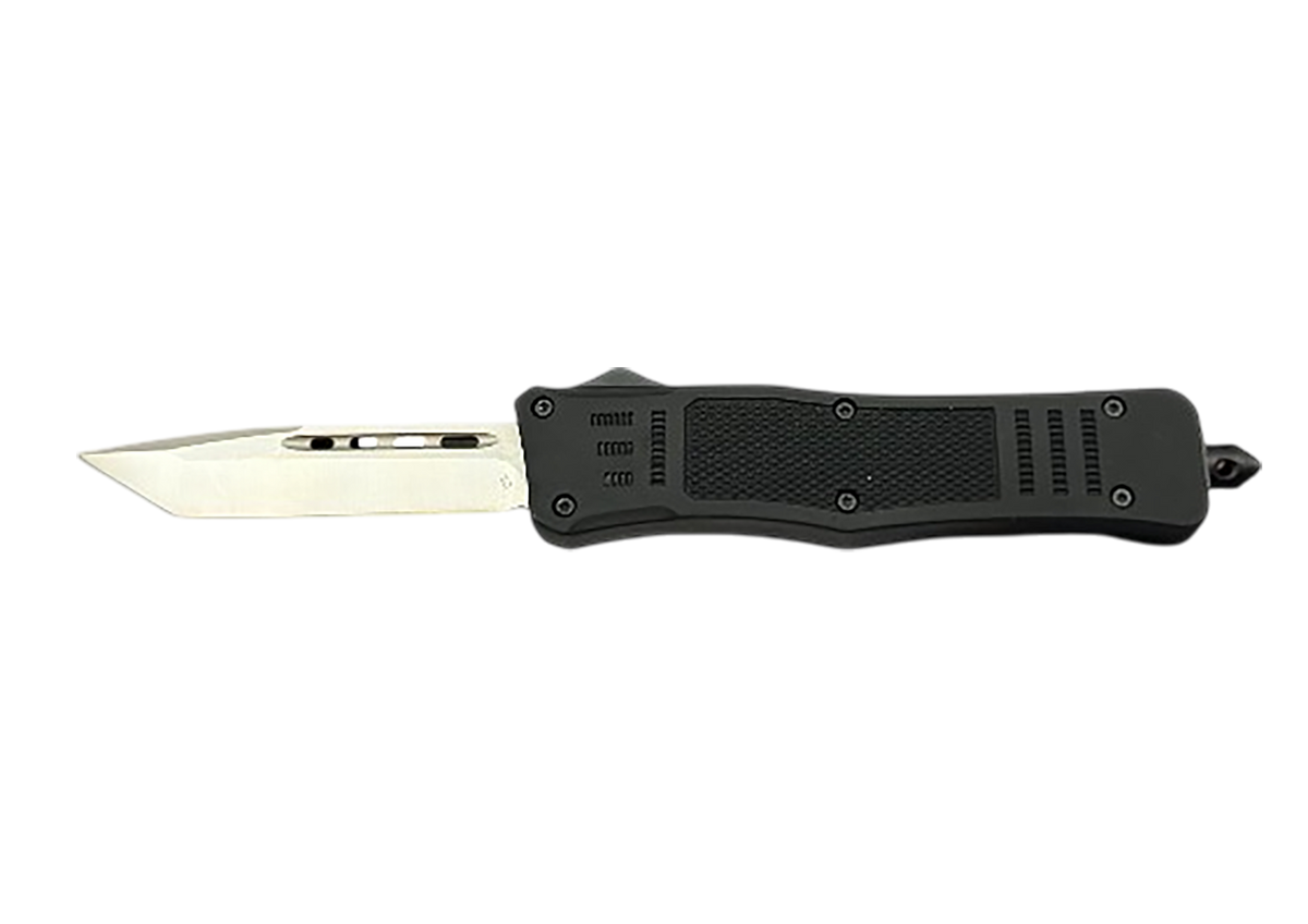 Steel River Knives MT620 Ultralight 3.75" OTF Tanto D2 Steel Black Aluminum Handle