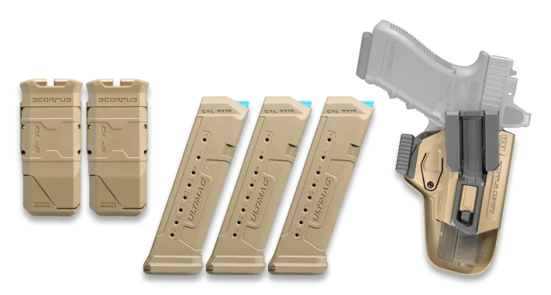 FAB Defense FX-GLOCK19KIT Complete Handgun Kit for Glock 19 FDE