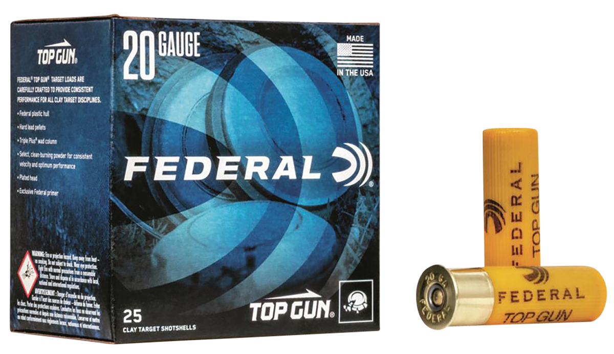 Federal Top Gun 20 Gauge 2.75" 7/8 oz #9 Shot Shotshells - Box or Case