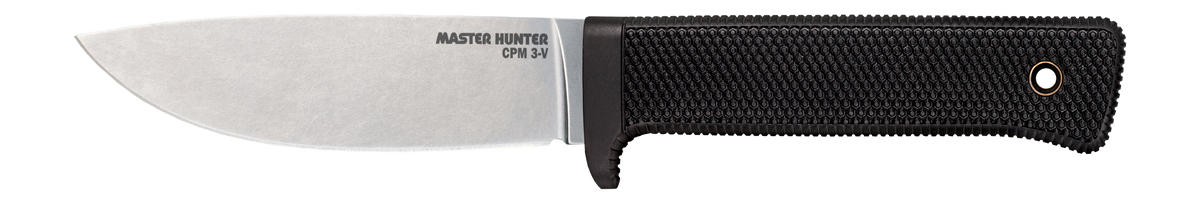 Cold Steel CS-36CB Master Hunter 4.5" Fixed Plain Drop Point CPM-3V Black Kray-Ex