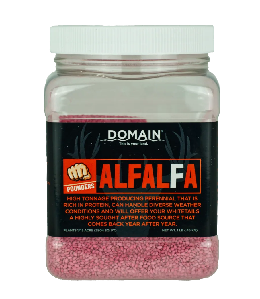 Domain Outdoor Pounder Alfalfa Food Plot Seed 1 lb