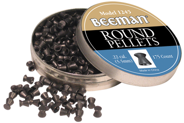 Beeman 1245 .22 Cal 15.2gr Round Lead Pellets - 175/Tin