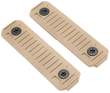 Strike Industries M-LOK Cable Management Cover Long 3.14" Flat Dark Earth Polymer 2-Pack