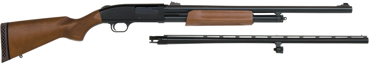Mossberg 500 Field/Deer Combo 12 Gauge 5+1 28" VR / 24" Slugster Pump Shotgun - Blued Wood