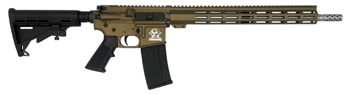 Great Lakes Firearms GL15 AR-15 .223 Wylde 16" 30+1 Semi-Auto Rifle - Bronze / Stainless