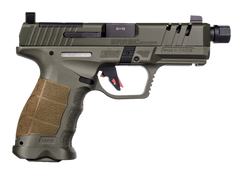 SAR USA SAR9 C SOCOM Compact 9mm Luger 4.7" 15+1 Semi-Auto Pistol - OD Green
