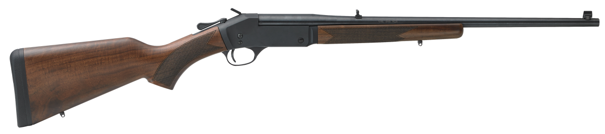 Henry H015357 Single Shot .357 Mag/.38 Special 22" 1-Rd Break-Open Rifle - Blued, American Walnut