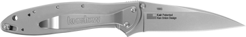 Kershaw Leek 1660 3" Folding Drop Point Plain Bead Blasted 14C28N Knife