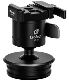 Leofoto USA MAB-75X Precision Rifle Ball Head Black Aluminum - 75mm/100mm Systematic