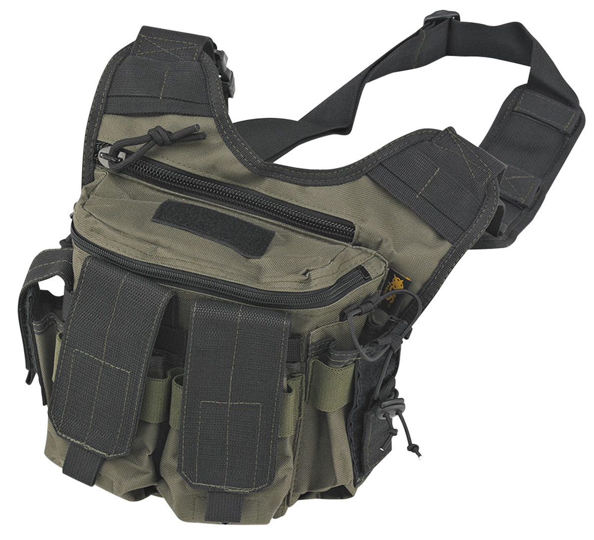 US PeaceKeeper P20305 Rapid Deployment Pack Shoulder Sling Range Bag OD Green/Black 600D Polyester