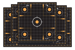 EZ-Aim Splash Reactive 12x12" Self-Adhesive Sight-In Grid Paper Target - 10 Pack