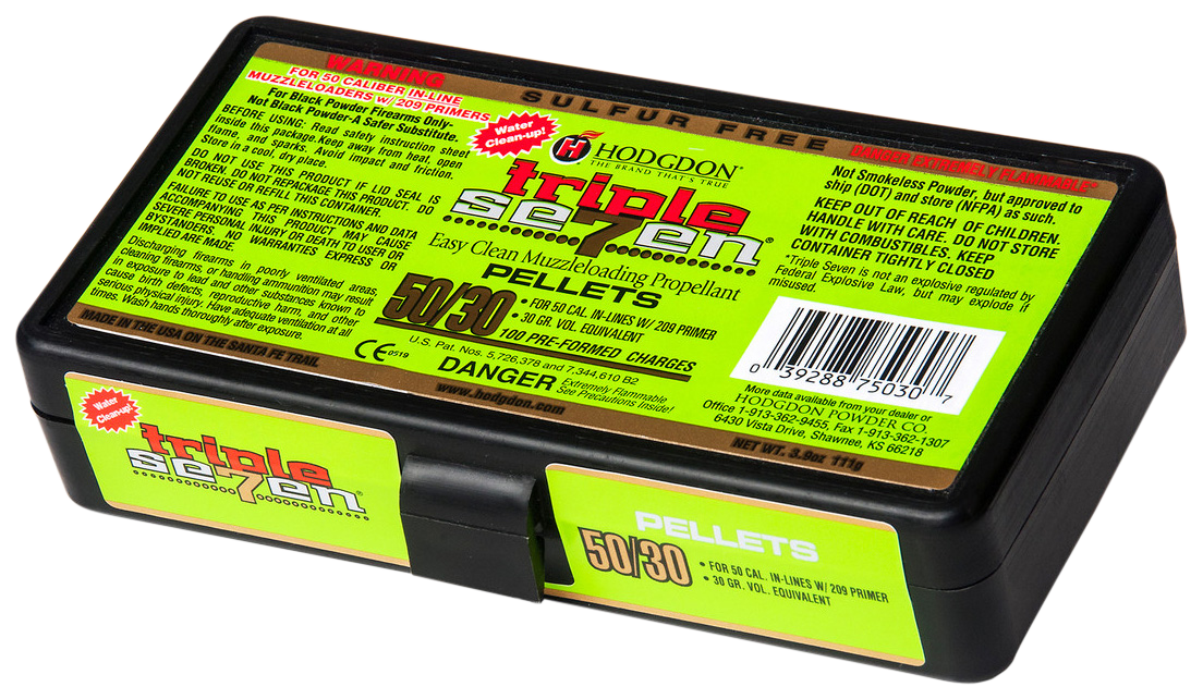 Hodgdon Triple Seven 50/30 Pellets 50 Cal 30gr 100/Box