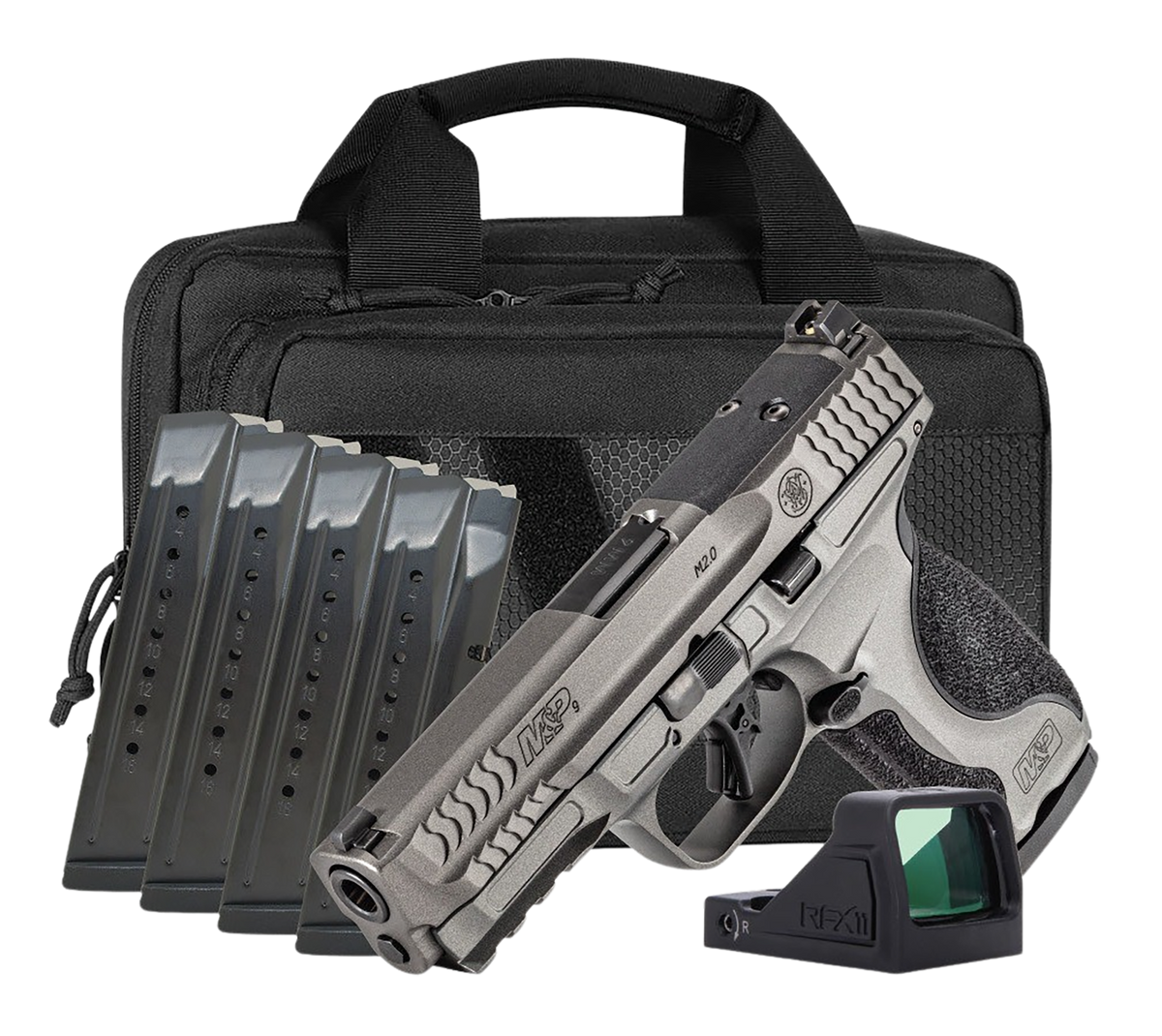 Smith & Wesson M&P9 M2.0 Metal 9mm 4.25" 17+1 Optics-Ready Pistol - Carry On Bundle