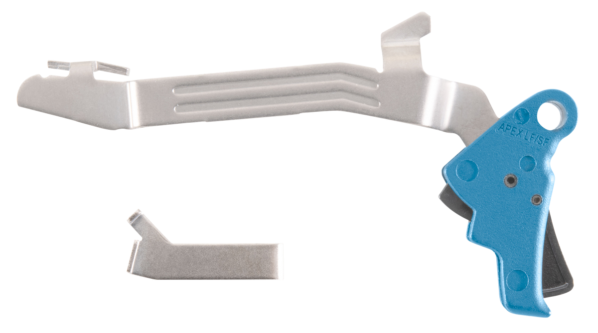 Apex Tactical Specialties 102P117BLU Action Enhancement Slim Blue Polymer Drop-In Trigger Kit - Fits Glock 43/43X/48